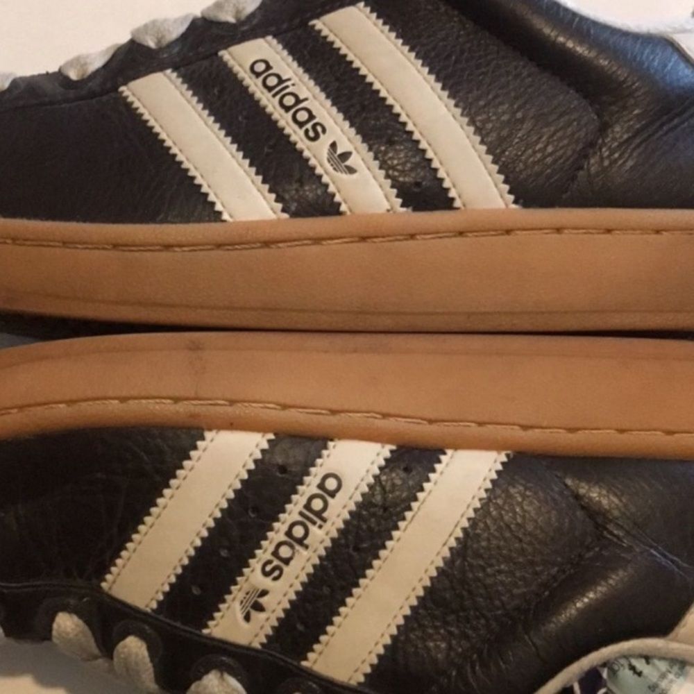 VTG, 2005 Classic Retro Adidas Chocolate Brown and Cream Sneakers Size 9.5US - Picture 8 of 10